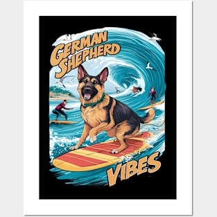 Surfing Shepherd: A Tropical Adventure Posters and Art